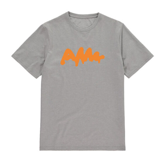 AWW Graffiti Logo Grey Shirt Orange