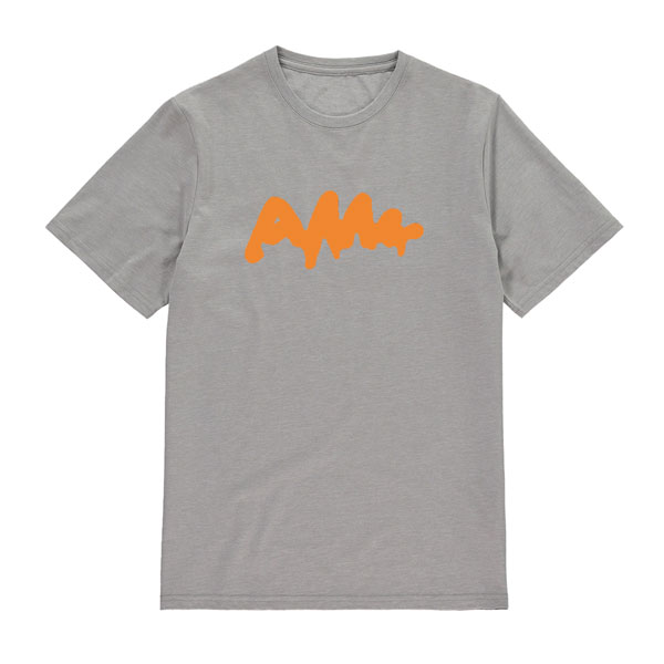 AWW Graffiti Logo Grey Shirt Orange