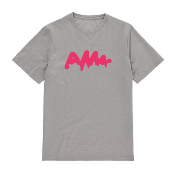 AWW Graffiti Logo Grey Shirt Pink