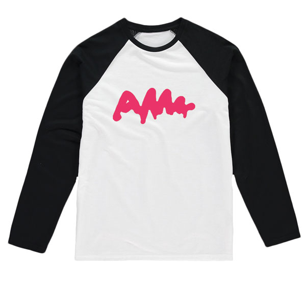 AWW Graffiti Logo White Long Shirt Pink